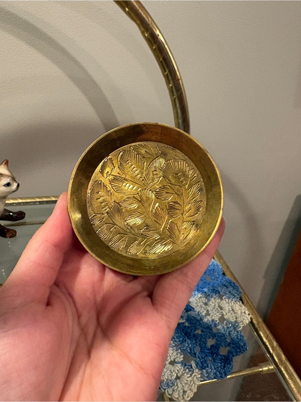 Brass trinket dish